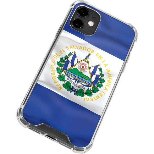 El Salvador Flag iPhone 12 Clear Case